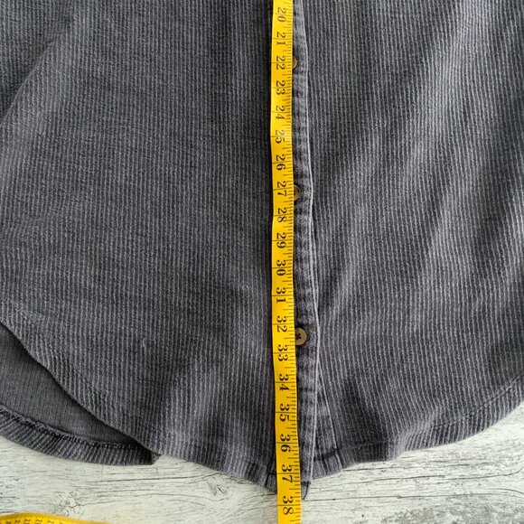 Anthropologie Pilcro Duster Jacket Oversized Long Button Up Gray Shacket - Picture 13 of 13